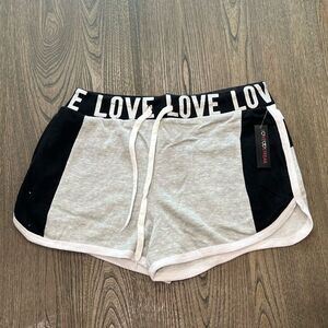 NWT Love Streak Womens Cotton Track Gym Shorts Size 1X
